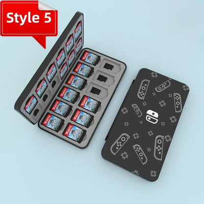 Protective Game Card Case Switch 24 Slots Storage Box Game Cartridge Case For Switch OLED Lite Dustproof Fall Prevention Good Vibrations