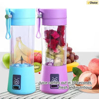 Portable Mini Blender for Shakes and Smoothies Rechargeable USB 380ML Traveling Fruit Juicer Cup Hand Fruit Blender Juicing Cup Good Vibrations
