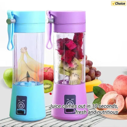 Portable Mini Blender for Shakes and Smoothies Rechargeable USB 380ML Traveling Fruit Juicer Cup Hand Fruit Blender Juicing Cup Good Vibrations