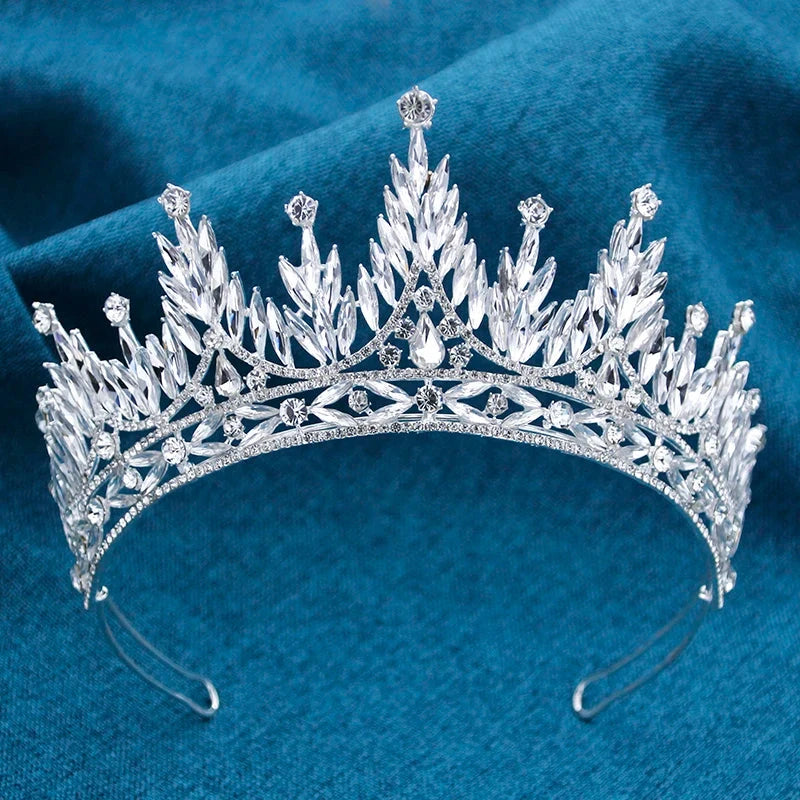 Gorgeous Baroque Crown for Bridal Tiaras Wedding Headwear Prom Diadem Hair Jewelry Prom Pageant Tiaras and Crowns Good Vibrations