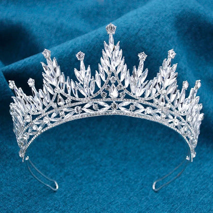Gorgeous Baroque Crown for Bridal Tiaras Wedding Headwear Prom Diadem Hair Jewelry Prom Pageant Tiaras and Crowns Good Vibrations