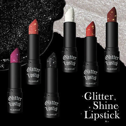 Waterproof Glitter Lipsticks Punk Style Nude Matte Not Fading Pearlescent Sexy Red Pink Velvet Lipsticks Lips Makeup Cosmetic Good Vibrations