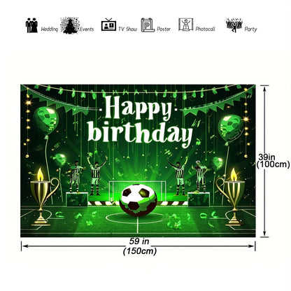 Birthday Party Background Football Field Photo Background Football Theme Birthday Party Decoration Good Vibrations