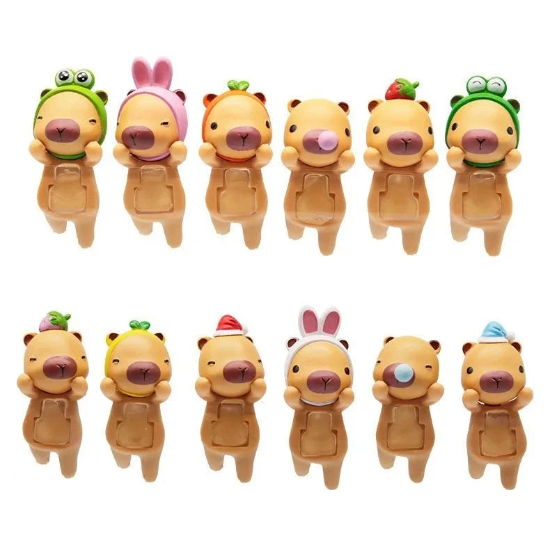 New Sonny Ange small capybara animal blind box Capybara Papa doll hand-made doll ornaments car navigation screen decoration Good Vibrations