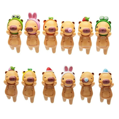 New Sonny Ange small capybara animal blind box Capybara Papa doll hand-made doll ornaments car navigation screen decoration Good Vibrations
