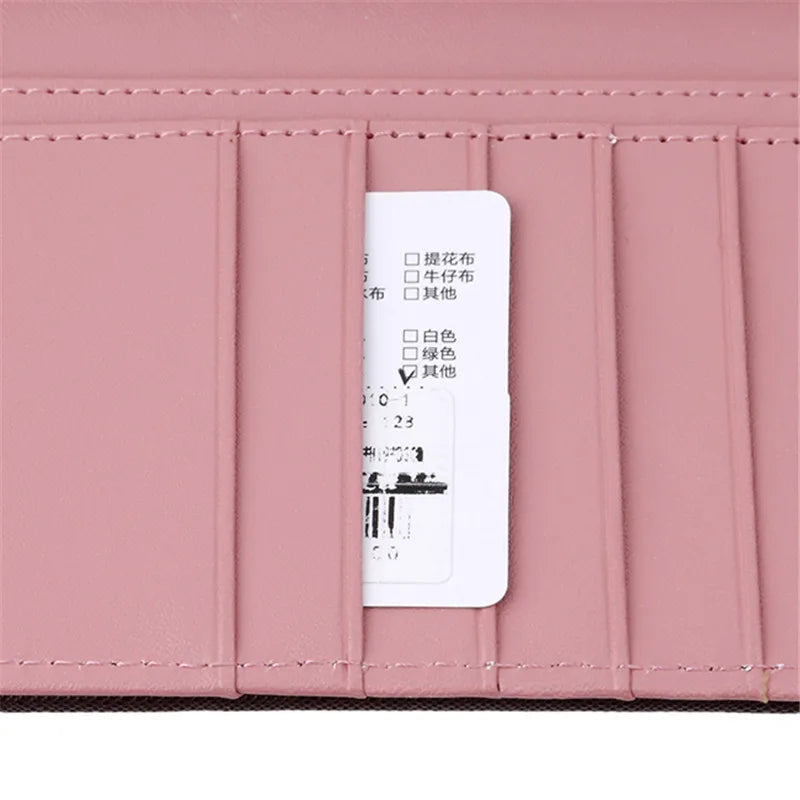 Long Wallet For Girl Multi-functional PU Wallets Women Coin Purse Card Holders Clutch Female Practical Wallets Purses For Gift Good Vibrations