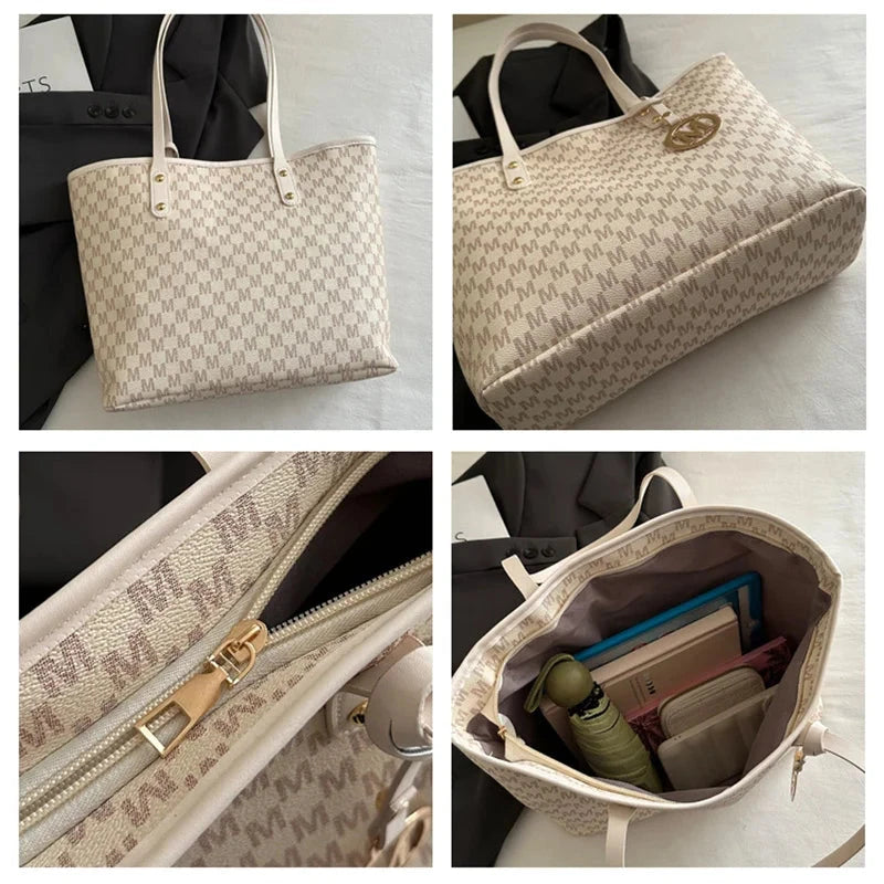 Large Capacity Letter Bag Commuting Tote Bag Women'S Popular Fashion Shoulder Bag Diamond Grid Large Capacity Handbag Good Vibrations