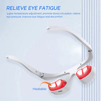 Electric Eye Massager Red Light Relieves Eye Fatigue Eyes Massage Glasses Hot Compress Eye Glasses Massager Dark Circles Remover Good Vibrations