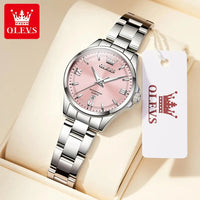 OLEVS Women‘s Watches Simple Luxury Fashion Elegant Female Wristwatch Waterproof Luminous Date Exquisite Gift for Gift 2025 Good Vibrations