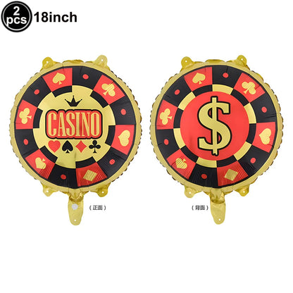 Casino Birthday Party Supplies for Adults Casino Party Decors Poker Paper Plates Cups Napkins Casino Night Vegas Supplies Favors Good Vibrations