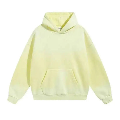 IEFB Spring New Trendy Sets Washed Sweatshirt Sweatpants Splash-ink Spray Dye Velvet Hoodies Autumn Male Wear Menwear 9W125 Good Vibrations