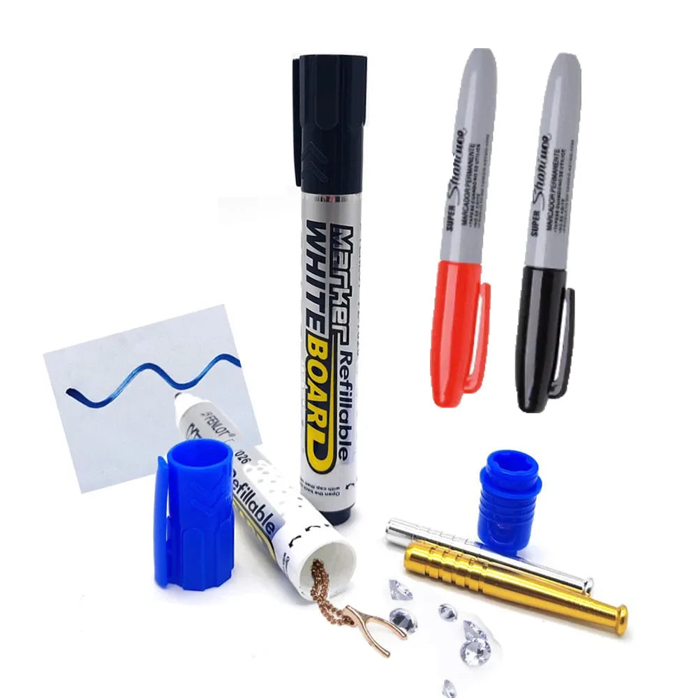 Blue Marker Safe Secret Stash Container for Hidden Storage of Valuables