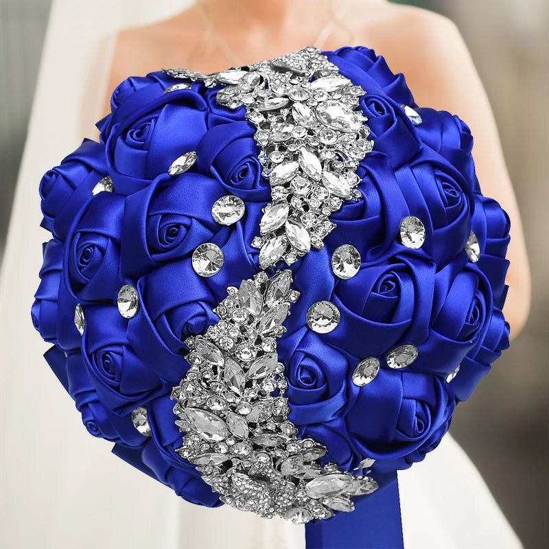 Navy Wedding Bouquet Bridesmaid Bridesmaid Holding Flowers for Wedding Decoration Good Vibrations