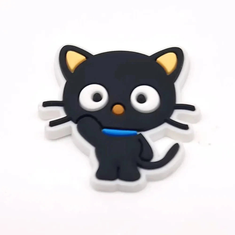 Sanrio Anime Hello kitty Kuromi Pochacco Shoe Charms for Clogs Bag Crocs Sneakers Shoe Decorations Bag Decors Good Vibrations