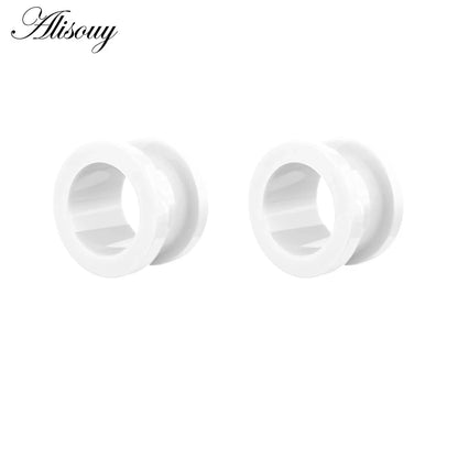 2Pcs/lot Fake Cheater Acrylic Ear Plugs And Tunnels Ear Expander Stretchers Kit Ear Tragus Piercing Set Body Jewelry 9 Sizes Good Vibrations Adult Super Store