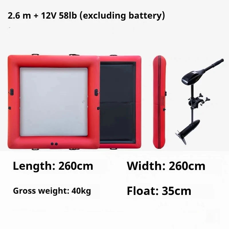 Inflatable Floating Lounge Boat Pvc Inflatable Boat Paddle Surfing Portable Fishing Boat For Outdoor activities Good Vibrations