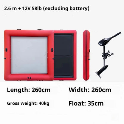 Inflatable Floating Lounge Boat Pvc Inflatable Boat Paddle Surfing Portable Fishing Boat For Outdoor activities Good Vibrations