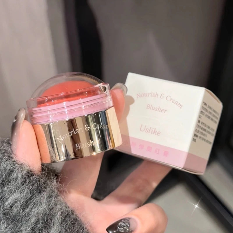 Blush Cream 6 Colors Natural Makeup Cheek Contour Lasting Matte Velvet Mousse Blush Mud Peach Cream Rouge Cheek Tint Cosmetics Good Vibrations