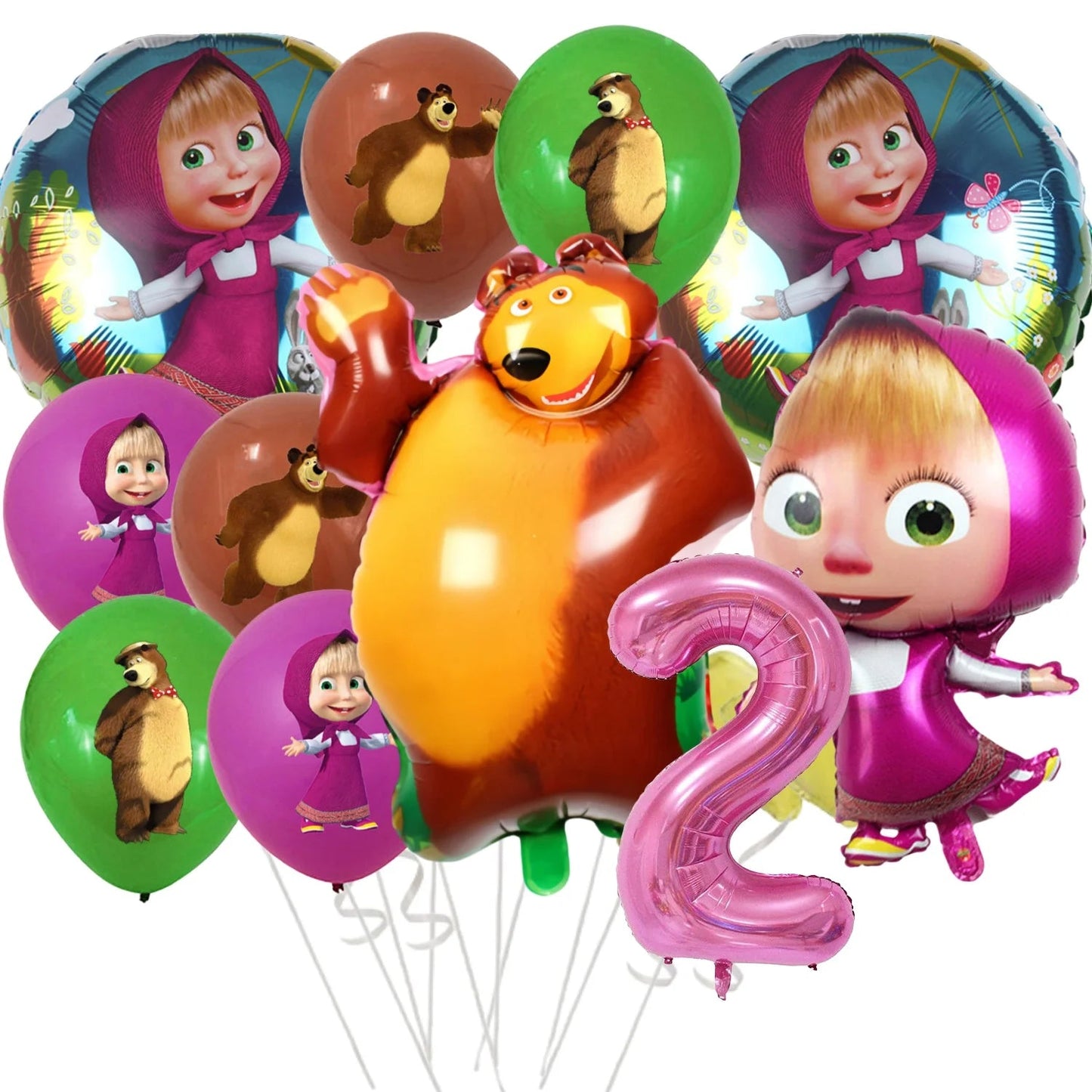 Girl and the Bear Birthday Decorations Disposable Tableware Tablecloth Cup Plate Napkin Balloons Baby Shower kids Party Favors Good Vibrations