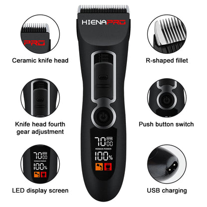 Hiena Hair cutting machine home appliance hair clipper professional machines Electric shaver Body Groomer hair Trimmer for Men Good Vibrations