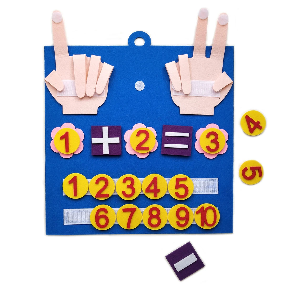 Toddler Montessori Toys Felt Finger Numbers Math Toy Children Counting Early Education Learning Game For Kids Intelligence Good Vibrations