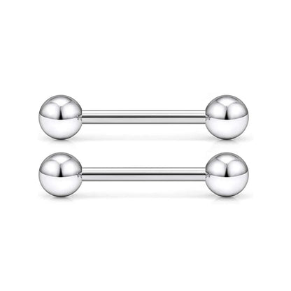 14G Tongue Rings Surgical Steel Straight Barbell Nipplerings Nipple Ring Body Piercing Jewelry Long Barbell Bridge Tongue Rings Good Vibrations