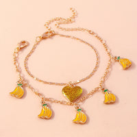 Aihua Boho Gold Color Red Heart Cherry Necklace Romantic Sweet Simple Clavicle Necklaces for Women Collar Fashion Jewelry Gifts Good Vibrations