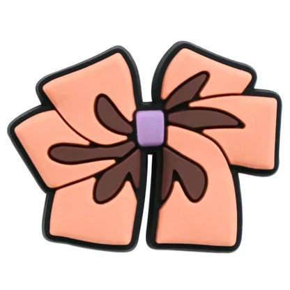 Cute Bow Shoe Charms for Crocs Accessories Decorations Shoe Clog Pin Kids Adults Party Favor Gifts Good Vibrations