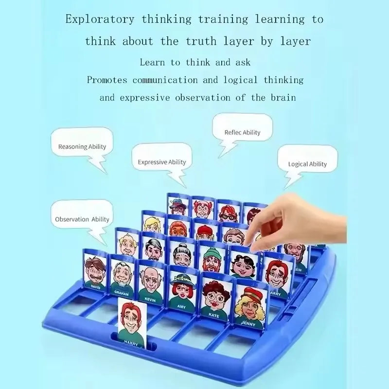 Guess Who I Am Board Game Toy Parent-child Friend Interaction Game Children's Logical Reasoning Puzzle Toys for Boy Girl Gifts Good Vibrations