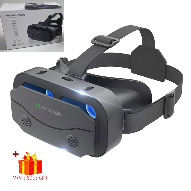 VR Glasses Virtual Reality Headset Viar Devices Helmet 3D Lenses Smart Goggles For Smartphones Phone Mobile Gogle Game Accessory Good Vibrations