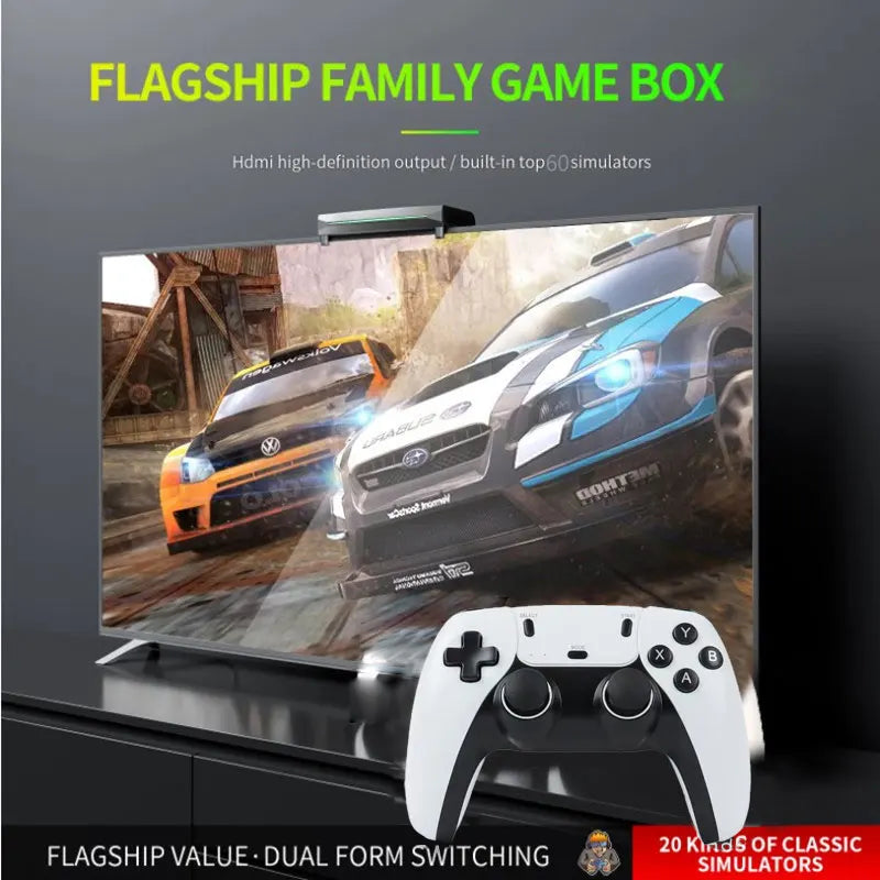 2025 New Retro Video Game Console X10 with 70000 Games 60 Emulators For PS2/N64/GAMECUBE/XBOX with Gamepad Kid Gift Game Box Good Vibrations