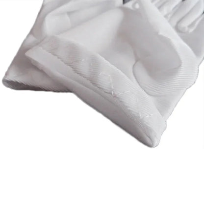 Kids Gloves White Short Satin Feel Boy Hold Flower Girl Good Vibrations