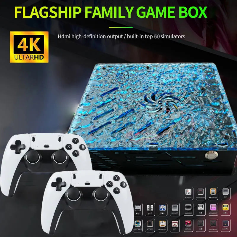 2025 New Retro Video Game Console X10 with 70000 Games 60 Emulators For PS2/N64/GAMECUBE/XBOX with Gamepad Kid Gift Game Box Good Vibrations