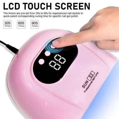 24/6 LED UV Lamp for Nails Gel Polish Drying With LED Display And Motion Sensing Professional Manicure Lamp Dryer Home Use Tool Good Vibrations