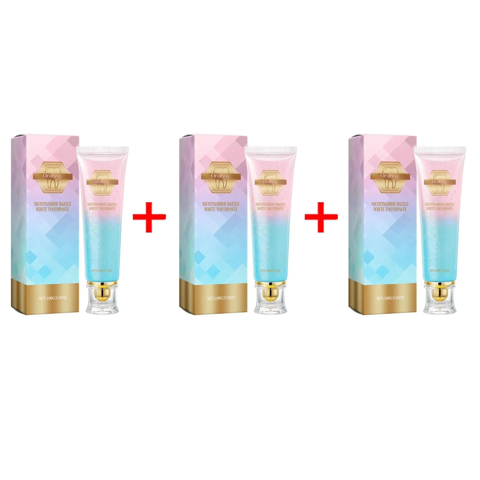 Niacinamide Whitening Toothpaste Reduce Plaque Fresh Bad Breath Stains Removing Hygiene Clean Dazzling Brighten Oral Teeth Care Good Vibrations