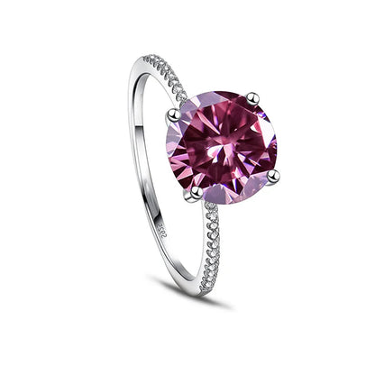 Gica Gema 3.0Ct  Real Solid 925 Sterling Silver Ring Fashion Women Gift 5A Zircon Jewelry Brand Wedding Engagement Silver Rings Good Vibrations