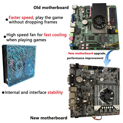 2025 New Retro Video Game Console X10 with 70000 Games 60 Emulators For PS2/N64/GAMECUBE/XBOX with Gamepad Kid Gift Game Box Good Vibrations