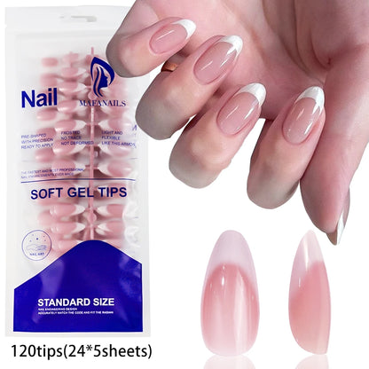 100Pcs Light Pink Press on Nails Short Medium Square Wearable Fake Nails Tips 10 sizes Full Cover False Nails Finger Decoration Good Vibrations