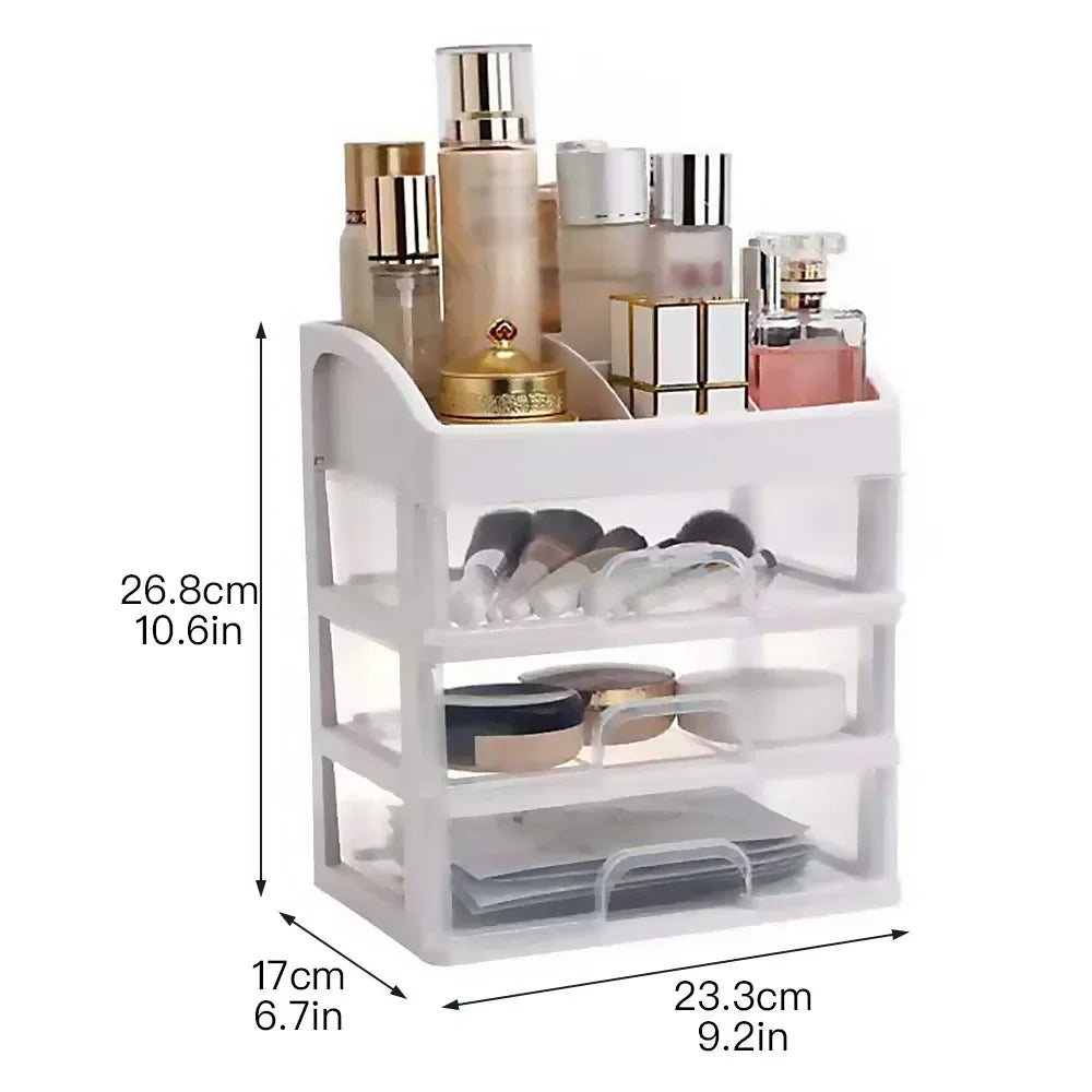 Make Up Case Jewelry Container Box Makeup Organizer Drawers Plastic Cosmetic Storage Box Makeup Brush Holder Organizers Good Vibrations