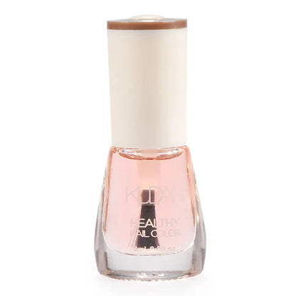 Nail Polish Without Baking Lamp White Fine Glitter Non-baking Non-peel Transparent Shiny Oil Base Coat Nude Nail Polish Good Vibrations