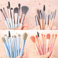 8Pcs Portable Makeup Brushes Set Cosmetic Powder Eye Shadow Foundation Blush Blending Concealer Beauty Make Up Tool Brushes Hot Good Vibrations