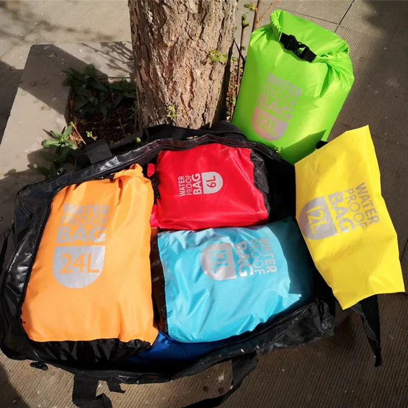 Waterproof Dry Bag Pack Sack Swimming Rafting Kayaking River Trekking Floating Sailing Canoing Boating Water Resistance Good Vibrations