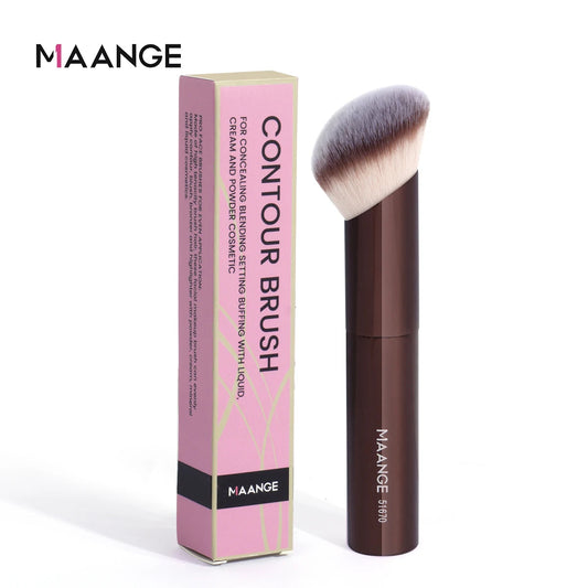 MAANGE 1PCS Makeup Brushes Angled Foundation Buffing Brush Concealer Brush Cosmetic Makeup Tools Soft Hair Oblique Makeup Brush Good Vibrations