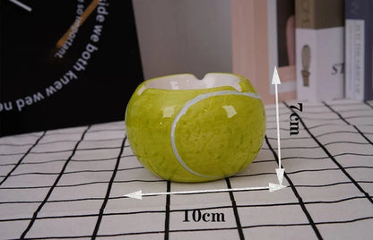 Home decoration,Ashtray,desk accessories,smoking accessoiries,Basketball, football, tennis, golf ball shaped ceramic ashtray Good Vibrations Adult Super Store