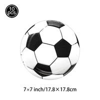 Soccer Party Disposable Tableware Paper Plates Cups Napkins Tablecloth Soccer Birthday Party Decoration Good Vibrations