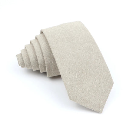 Wed Cotton Tie Solid Color Necktie For Man Woman Blue Pink Yellow Skinny Slim Ties Fashion Wedding Party Gifts Men Accessories Good Vibrations