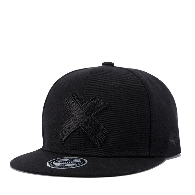 Unisex Simple Letter X Embroidery Hip-hop Hats Spring Autumn Outdoor Adjustable Casual Baseball Caps Sunscreen Hat Good Vibrations