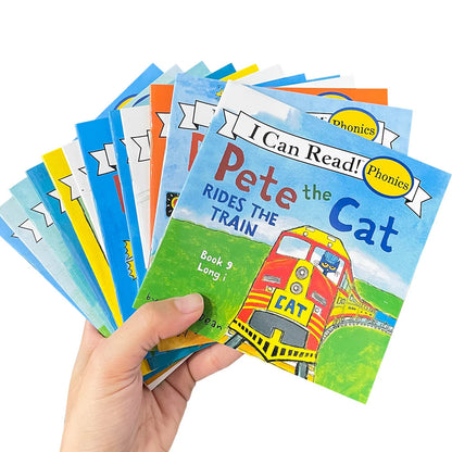 I Can Read Phonics 12 Books/Set My Very First Picture Books English Story Pocket Book for Children Kids Baby Montessori Reading Good Vibrations