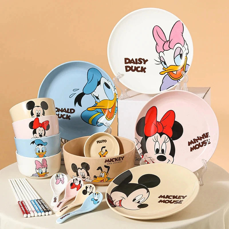 Mickey Minnie Ceramic Tableware Gift Couple Children's Home Cute High-Pretty Tableware Spoon Good Vibrations