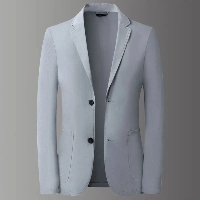 Men Lightweight Suit Sun Protection Clothing Spring Summer Thin Mens Blazer Ice Silk Jacket Smart New Casual Male Suit Coat Good Vibrations